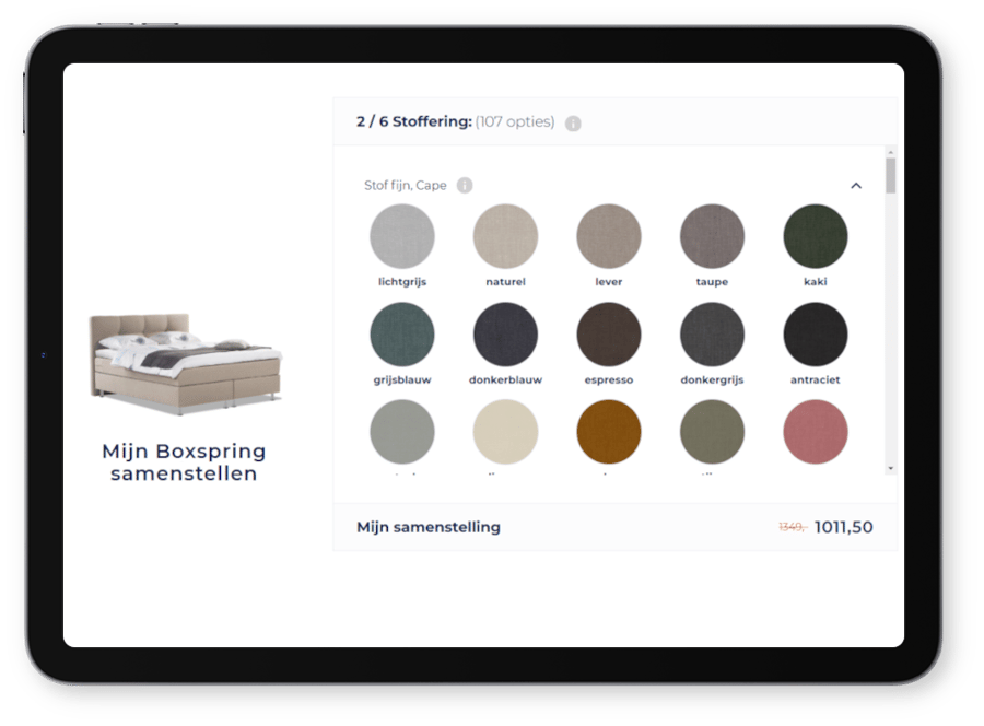 Product Configurator screenshot